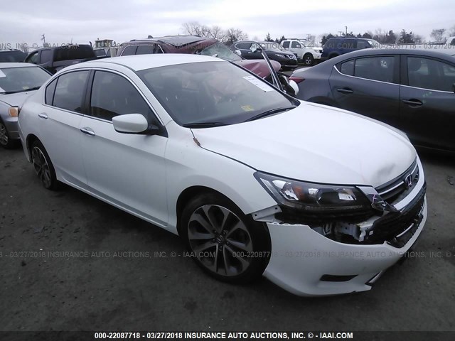 1HGCR2F56FA024955 - 2015 HONDA ACCORD SPORT 白色 照片 1