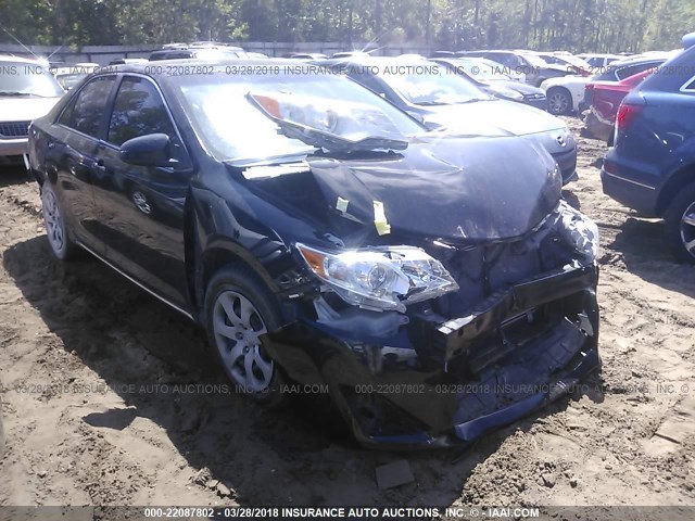 4T1BF1FK2CU031393 - 2012 TOYOTA CAMRY SE/LE/XLE BLACK photo 1