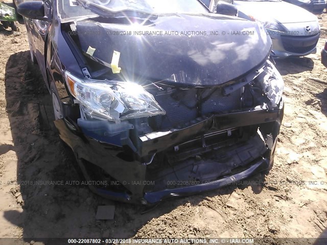 4T1BF1FK2CU031393 - 2012 TOYOTA CAMRY SE/LE/XLE Черный фото 6