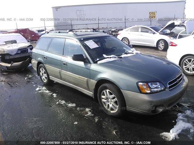 4S3BH6752Y7670142 - 2000 SUBARU LEGACY OUTBACK AWP 绿色 照片 1