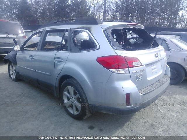 4S4BRBKC1D3241292 - 2013 SUBARU OUTBACK 2.5I LIMITED GRAY photo 3