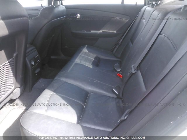 1G1ZE5E72BF392709 - 2011 CHEVROLET MALIBU LTZ WHITE photo 8