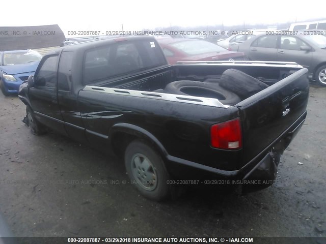 1GCCS19Z8RK108611 - 1994 CHEVROLET S TRUCK S10 BLACK photo 3