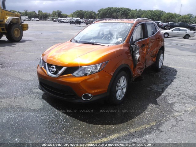 JN1BJ1CP0HW007515 - 2017 NISSAN ROGUE SPORT S/SV/SL ORANGE photo 6