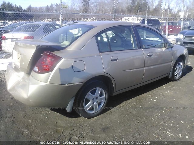 1G8AJ55F96Z160551 - 2006 SATURN ION LEVEL 2 Qızıl foto 4