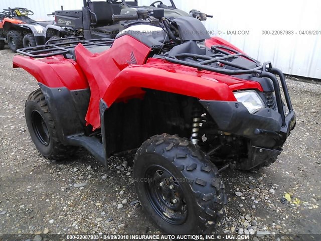 1HFTE390XH4303266 - 2017 HONDA TRX420 TM RED photo 1