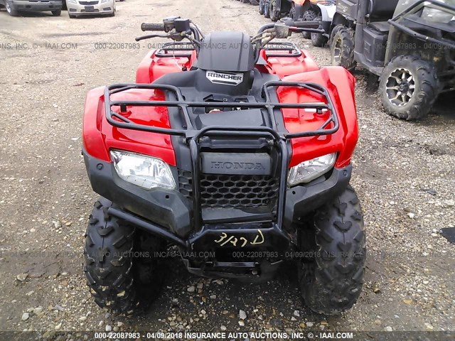 1HFTE390XH4303266 - 2017 HONDA TRX420 TM RED photo 5