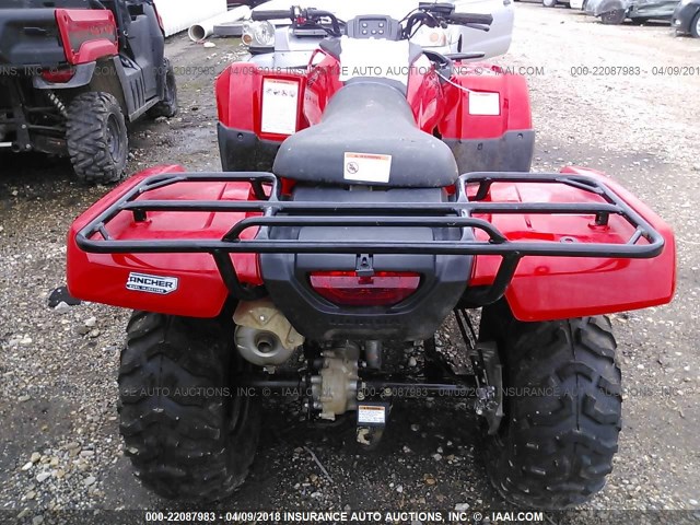 1HFTE390XH4303266 - 2017 HONDA TRX420 TM RED photo 6