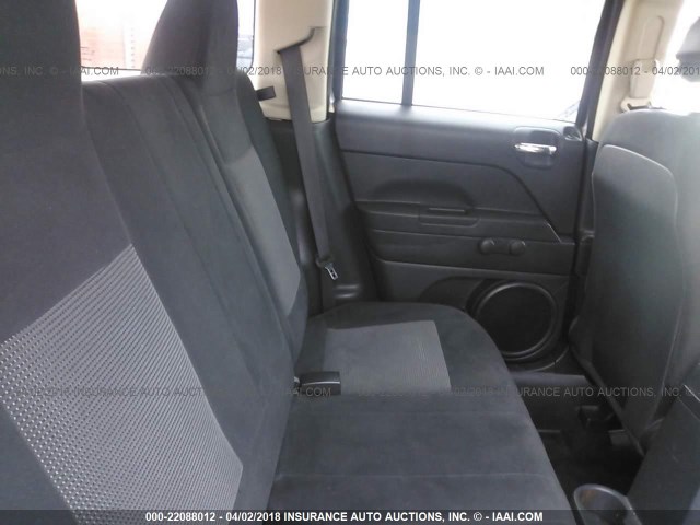 1C4NJPBA4ED535186 - 2014 JEEP PATRIOT SPORT GRAY photo 8