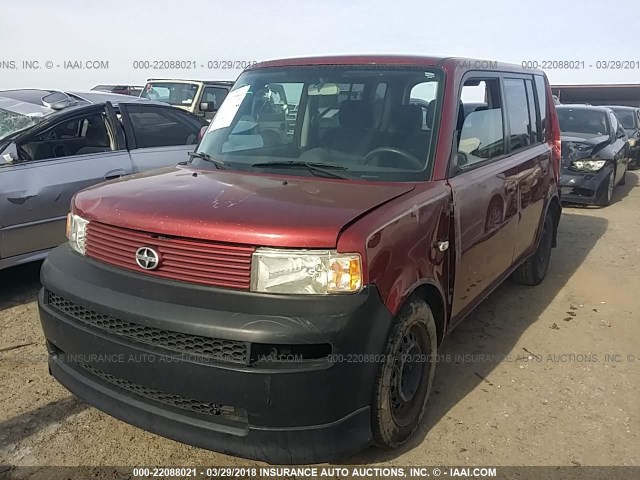 JTLKT324564106385 - 2006 TOYOTA SCION XB მუქწითელი ფოტო 2