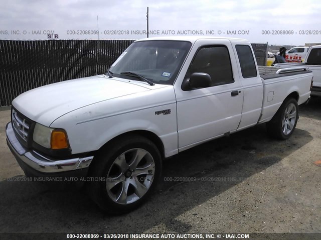 1FTYR14U42PA15414 - 2002 FORD RANGER SUPER CAB WHITE photo 2