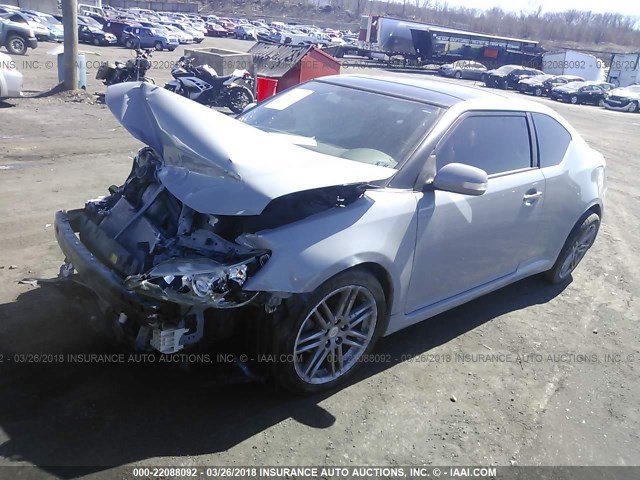 JTKJF5C78B3011248 - 2011 TOYOTA SCION TC 灰色 照片 2