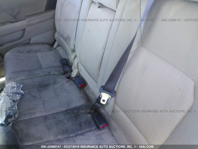 5FNYF4H49AB012926 - 2010 HONDA PILOT EX GOLD photo 8