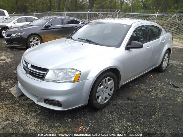 1B3BD4FB1BN616536 - 2011 DODGE AVENGER EXPRESS 银色 照片 2
