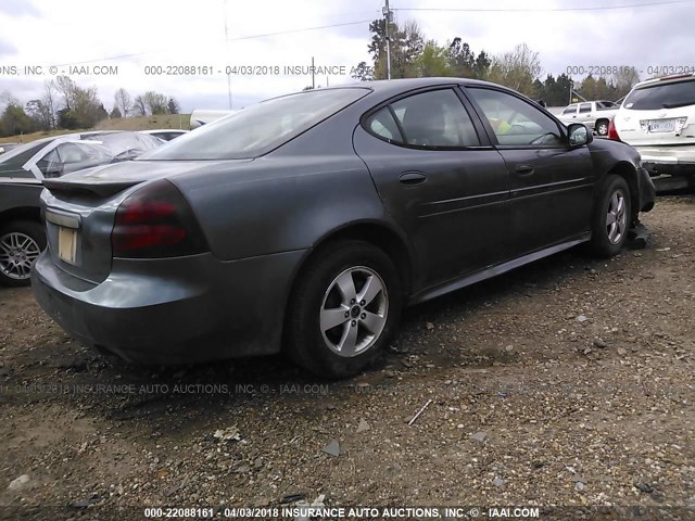 2G2WP552761218953 - 2006 PONTIAC GRAND PRIX GRAY photo 4