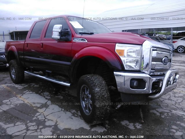 1FT7W2BT1CEB18923 - 2012 FORD F250 SUPER DUTY RED photo 1