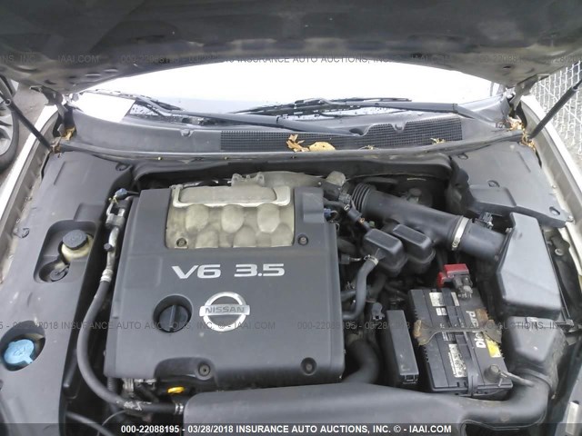 1N4BA41E34C885926 - 2004 NISSAN MAXIMA SE/SL GOLD photo 10