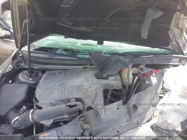 1G1ZC5EU1CF278522 - 2012 CHEVROLET MALIBU 1LT TAN photo 10