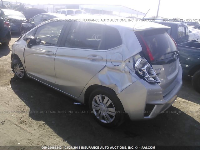 JHMGK5H55GX036210 - 2016 HONDA FIT LX فضي صورة 3