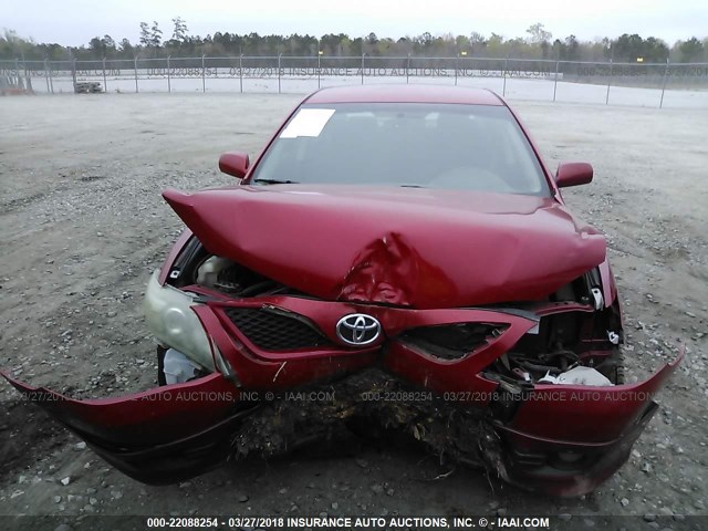 4T1BF3EK4AU503622 - 2010 TOYOTA CAMRY SE/LE/XLE MAROON photo 6