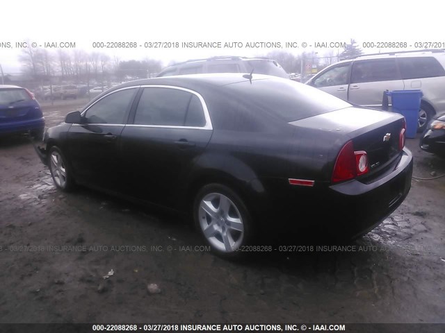1G1ZB5E12BF368141 - 2011 CHEVROLET MALIBU LS 黑色 照片 3