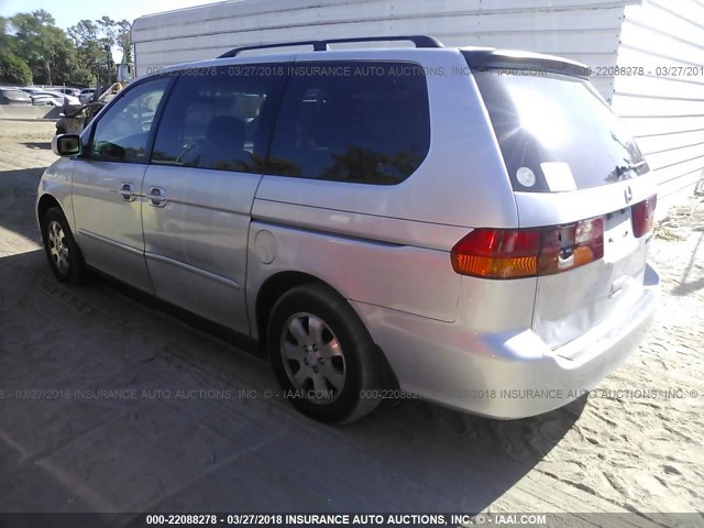 5FNRL18033B120132 - 2003 HONDA ODYSSEY EXL ვერცხლისფერი ფოტო 3
