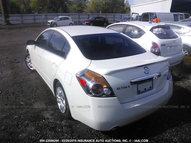 1N4AL2AP6CN474910 - 2012 NISSAN ALTIMA S WHITE photo 3