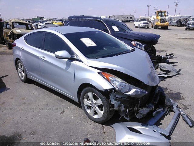 5NPDH4AE6CH112644 - 2012 HYUNDAI ELANTRA GLS/LIMITED SILVER photo 1