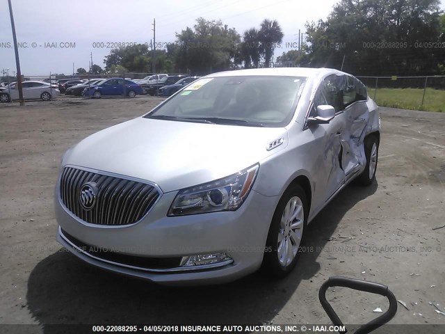 1G4GB5G38FF244907 - 2015 BUICK LACROSSE SILVER photo 2