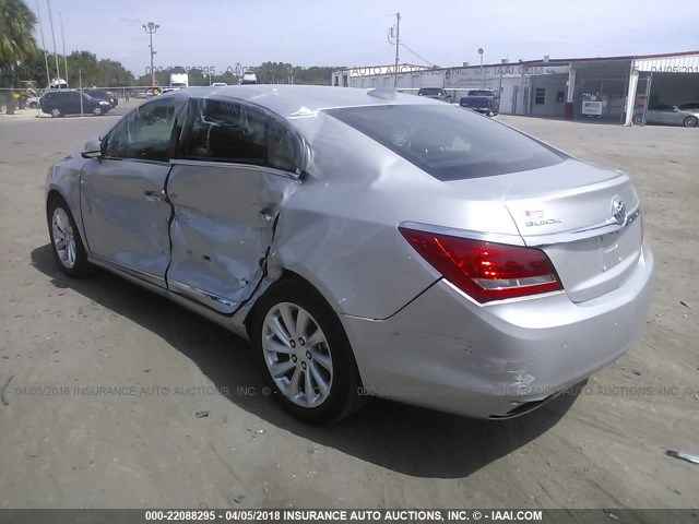 1G4GB5G38FF244907 - 2015 BUICK LACROSSE SILVER photo 3