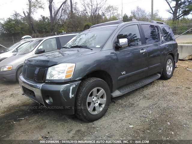 5N1AA08C27N717282 - 2007 NISSAN ARMADA SE/LE GRAY photo 2