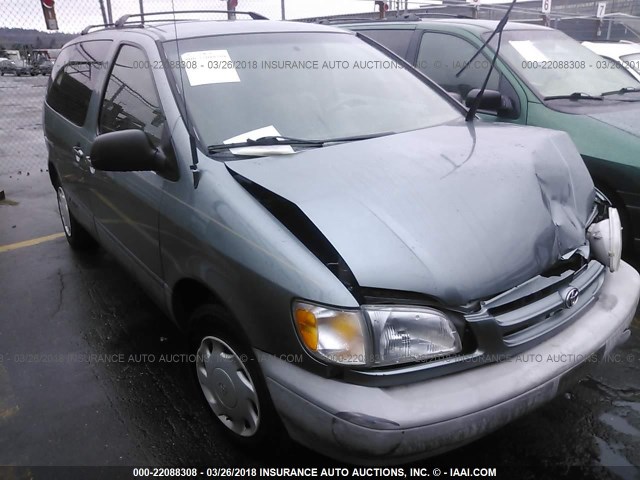 4T3ZF19C3YU265091 - 2000 TOYOTA SIENNA CE GRAY photo 1