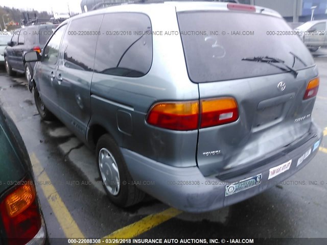 4T3ZF19C3YU265091 - 2000 TOYOTA SIENNA CE GRAY photo 3