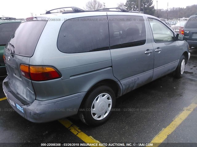 4T3ZF19C3YU265091 - 2000 TOYOTA SIENNA CE GRAY photo 4