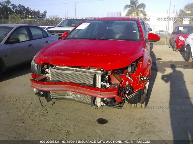 1G1PE5SB2G7178692 - 2016 CHEVROLET CRUZE LIMITED LT RED photo 6