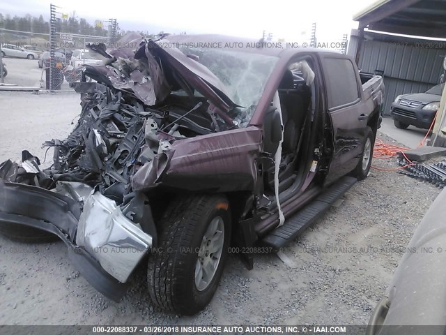 3GCPCRECXEG255299 - 2014 CHEVROLET SILVERADO C1500 LT RED photo 2