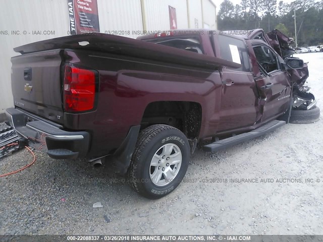 3GCPCRECXEG255299 - 2014 CHEVROLET SILVERADO C1500 LT RED photo 4