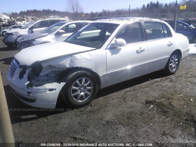 KNALD125885168397 - 2008 KIA AMANTI WHITE photo 2