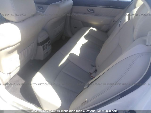 KNALD125885168397 - 2008 KIA AMANTI WHITE photo 8