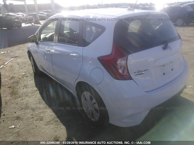 3N1CE2CPXHL355424 - 2017 NISSAN VERSA NOTE S/S PLUS/SV/SL/SR WHITE photo 3