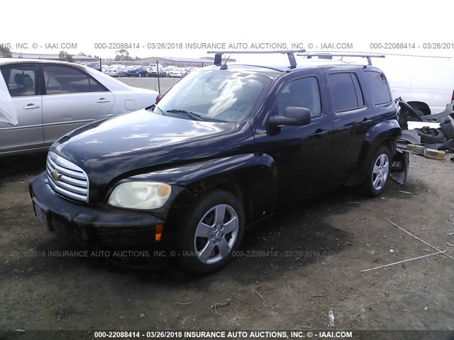 3GNDA13D78S584430 - 2008 CHEVROLET HHR LS BLACK photo 2