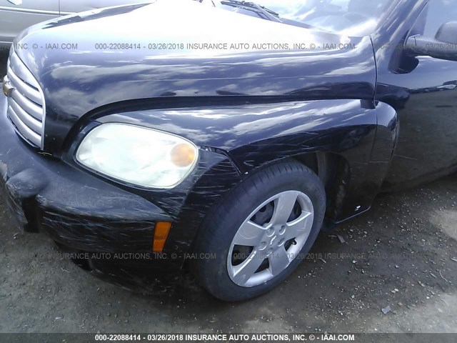 3GNDA13D78S584430 - 2008 CHEVROLET HHR LS BLACK photo 6