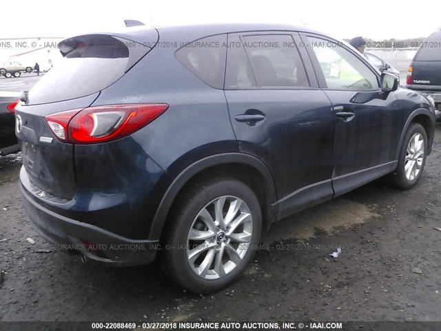 JM3KE4DY9F0507710 - 2015 MAZDA CX-5 GT BLUE photo 4