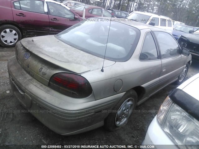 1G2NE12M0WC761779 - 1998 PONTIAC GRAND AM SE BEIGE photo 4