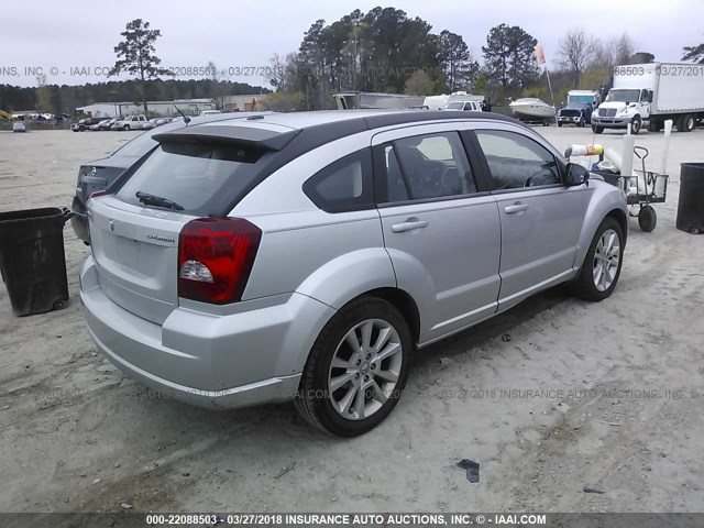 1B3CB5HA5BD231409 - 2011 DODGE CALIBER HEAT SILVER photo 4