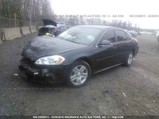 2G1WB5E36G1136841 - 2016 CHEVROLET IMPALA LIMITED LT GRAY photo 2