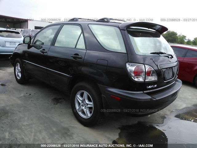 JTJHF10U730301876 - 2003 LEXUS RX 300 BLACK photo 3