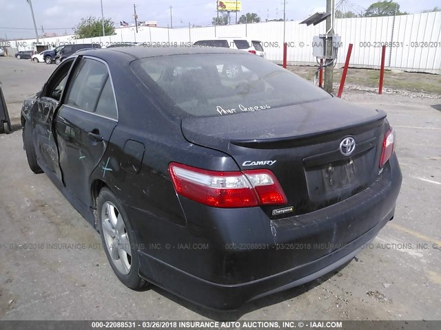 4T1BE46K59U876588 - 2009 TOYOTA CAMRY SE/LE/XLE BLACK photo 3