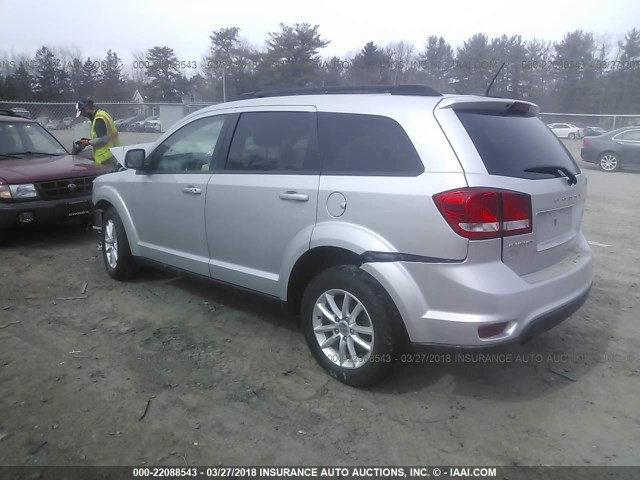 3C4PDDBGXET259383 - 2014 DODGE JOURNEY SXT SILVER photo 3