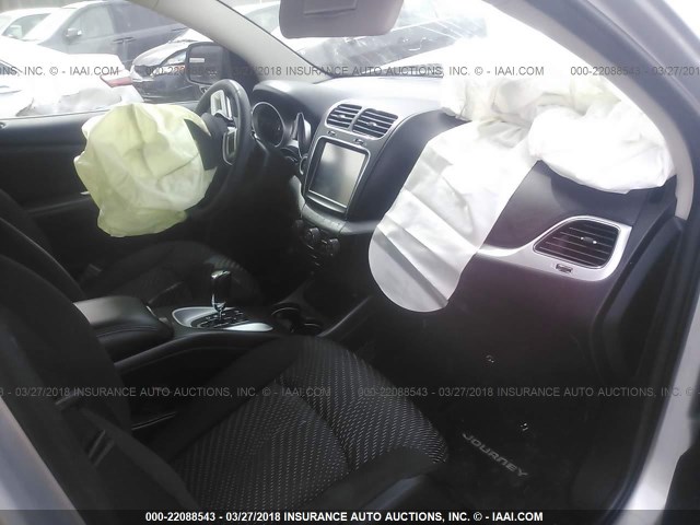 3C4PDDBGXET259383 - 2014 DODGE JOURNEY SXT SILVER photo 5